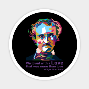 Abstract Edgar Allan Poe in WPAP Magnet